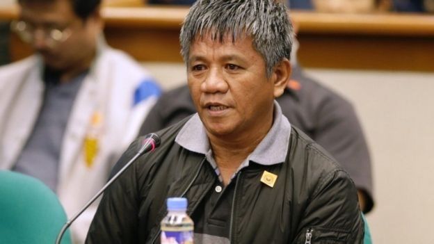 Edgar Matobato akizungumza katika kikao cha kamati ya senate