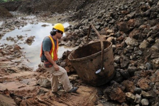 Objetos encontrados en excavaciones del Canal de Panamá