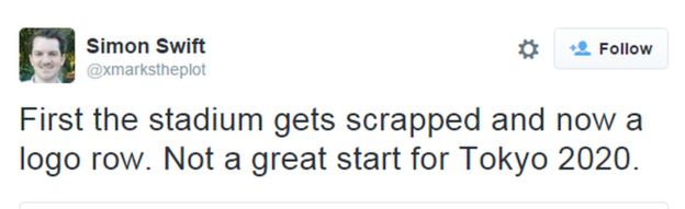 @xmarkstheplot said: First the stadium gets scrapped and now a logo row. Not a great start for Tokyo 2020