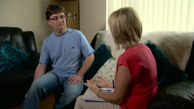 George Anderson told the BBC's Marie-Louise Connolly that he fears he may not be able to walk by the time he is treated for back problems