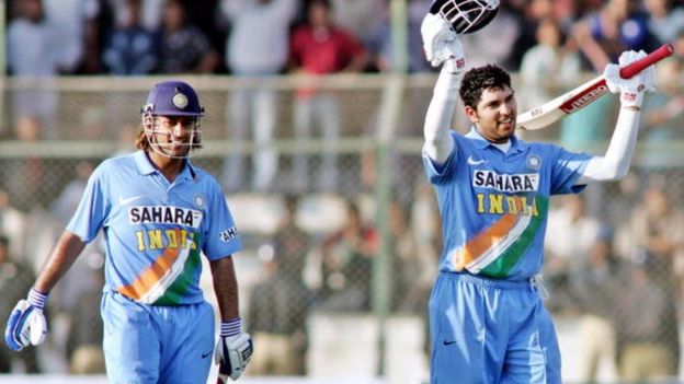 அபார ஜோடியான தோனி மற்றும் யுவராஜ்