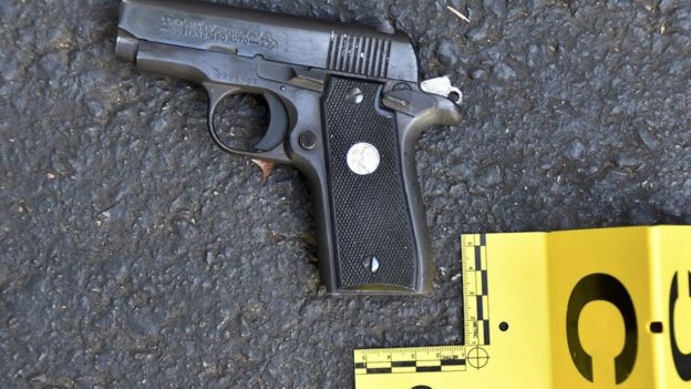 A pistol that police said was in the possession of Keith Lamont Scott is seen in a picture provided by the police in Charlotte, North Carolina, September 24, 2016