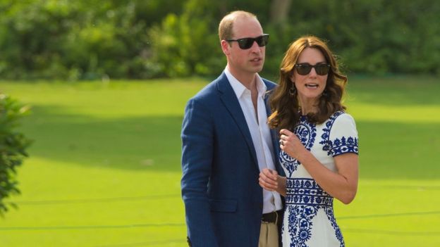 The Duke and Duchess of Cambridge at the Taj Mahal