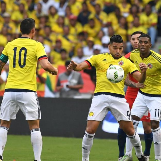 James Rodríguez y Radamel Falcao