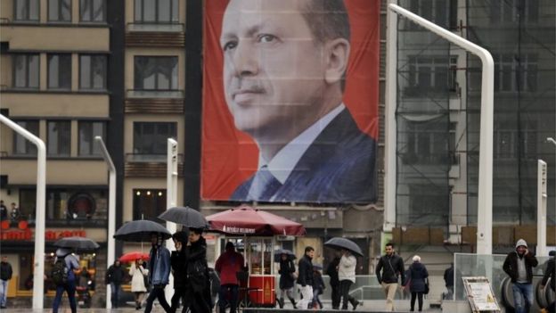 صورة للرئيس التركي رجب طيب اردوغان