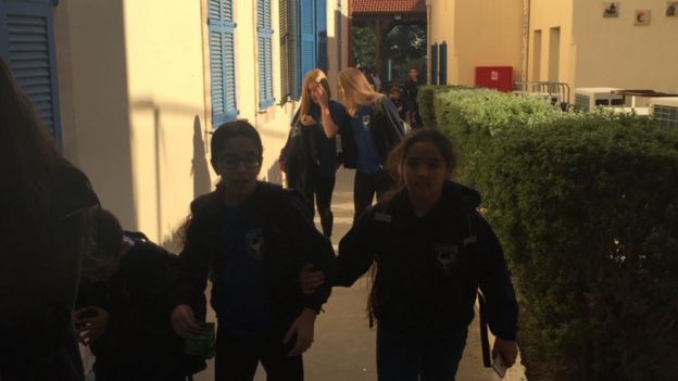 Children going to school