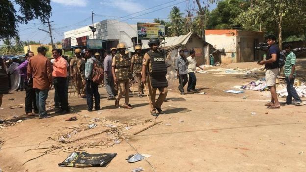 அலங்காநல்லூர் போராட்டத்தில் நடந்த வன்முறை