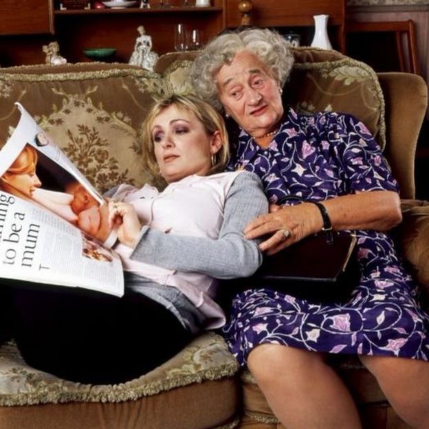 Caroline Aherne & Liz Smith in The Royle Family