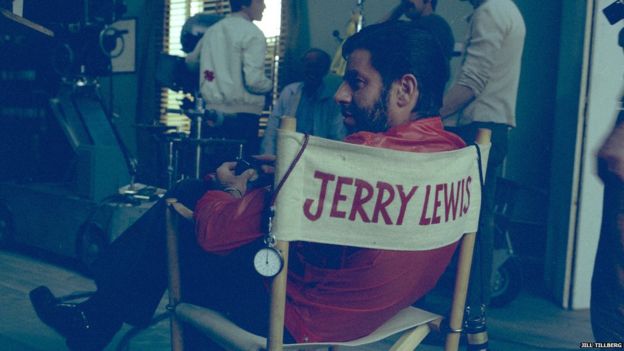 Jerry Lewis no set