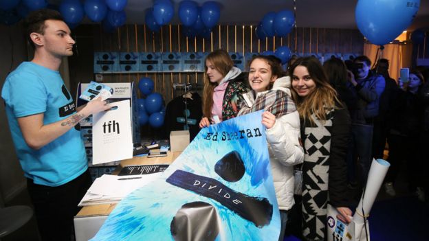 Ed Sheeran album release party