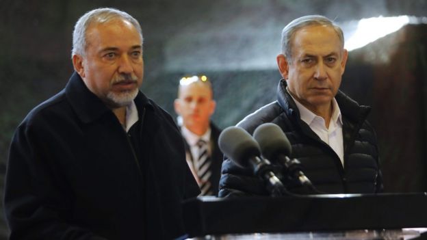 Avigdor Lieberman və Benyamin Netanyahu