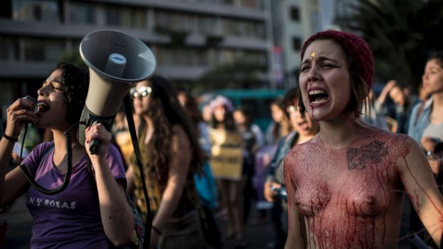 Marcha Ni una menos en Chile