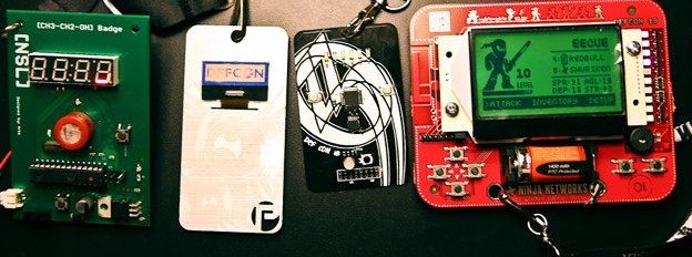 Badges at Def Con