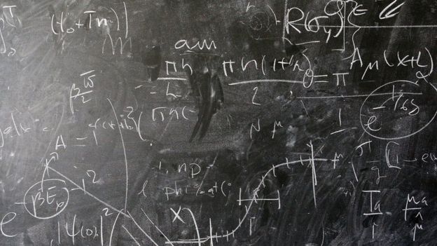 A maths blackboard at CERN