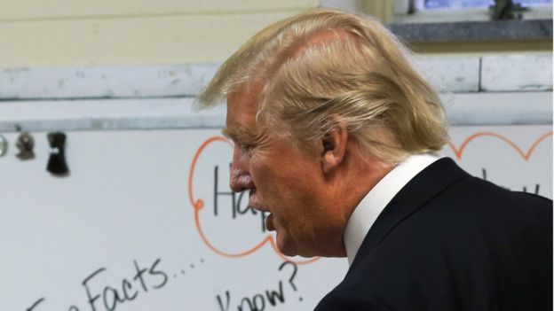 الرئيس الامريكي دونالد ترامب