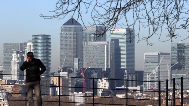 Canary wharf skyline