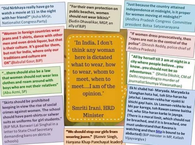 A compilation of offensive comments made by Indian politicians