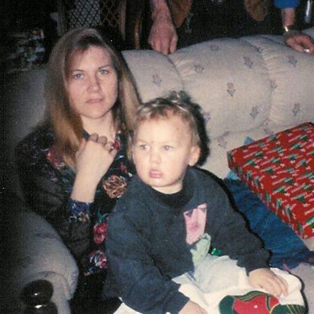 Brryan Jackson as a toddler with his mother