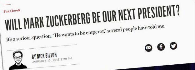 Artigo da revista Vanity Fair