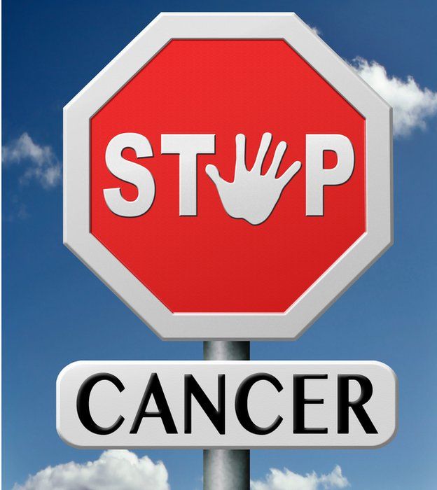Señal que dice STOP CANCER