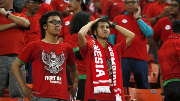 Pendukung timnas Indonesia
