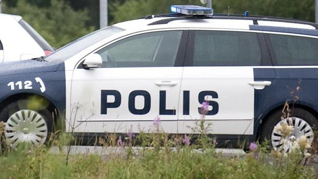 Vehículo de la policía en Finlandia
