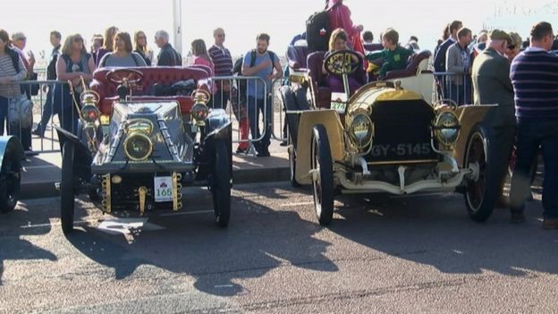 Veteran cars in Brighton