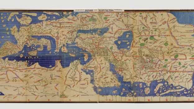 Mapa Tabula Rogeriana de Muhammad al Idrissi