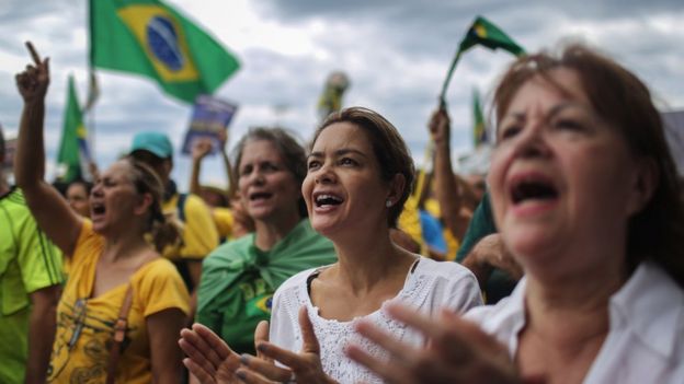 متظاهرات في ريو دي جانيرو