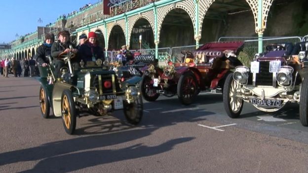 Veteran cars in Brighton