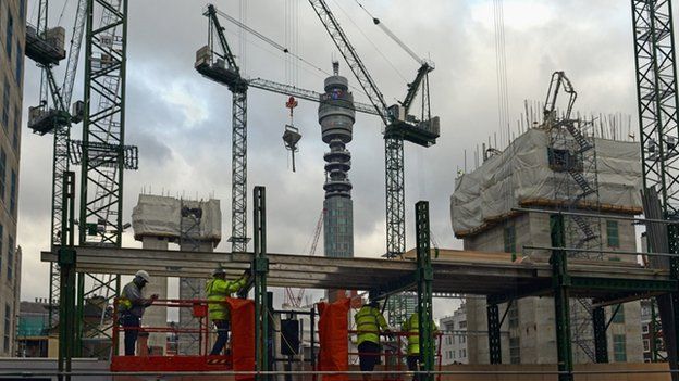 Building site in central London