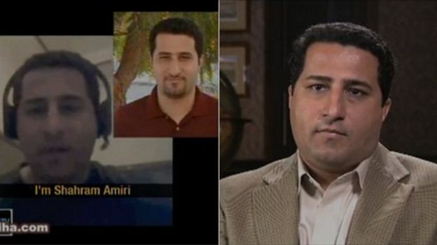 Imágenes de los tres diferentes videos que publicó Amiri en internet