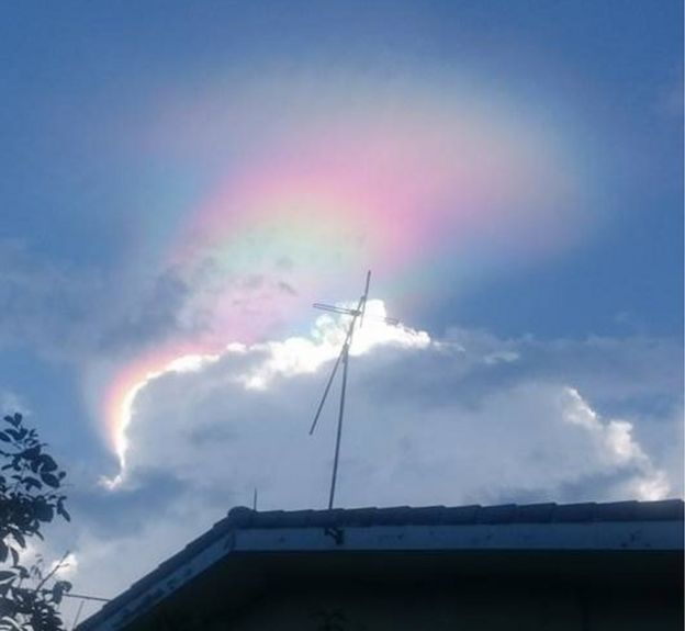 Picture of fire rainbow in Singapore on 20 February 2017