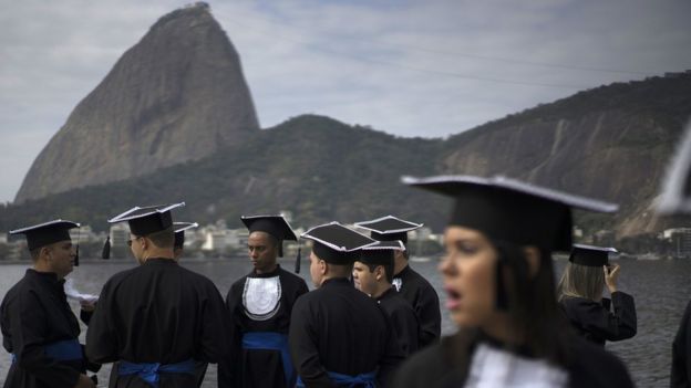 Estudantes no Rio de Janeiro