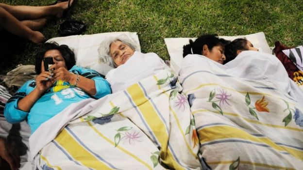 Quake aftermath in Guayaquil, Ecuador, 17 April