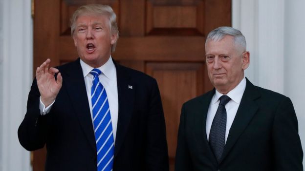 Trump y Mattis.