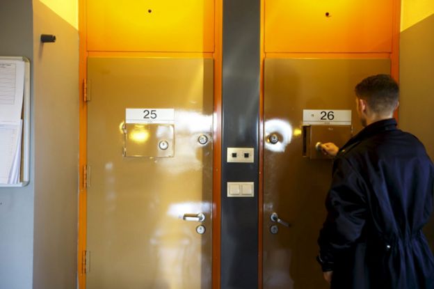 Cell doors in Skien prison