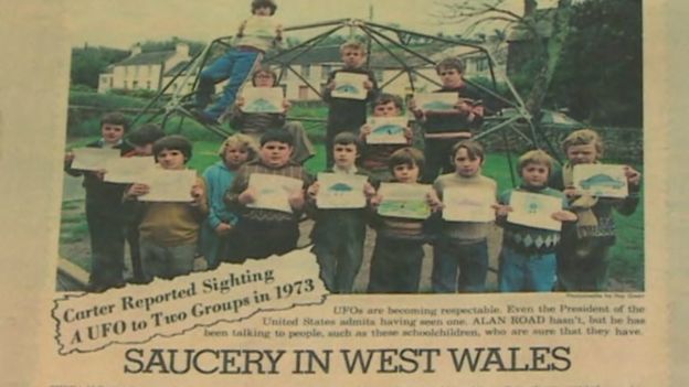 Newspaper cut out of Broad Haven pupils