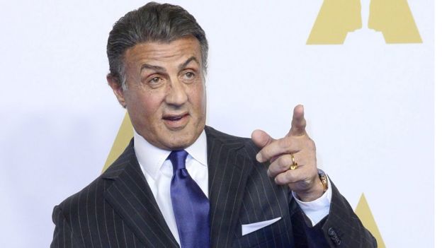 Sylvester Stallone at the Oscars luncheon