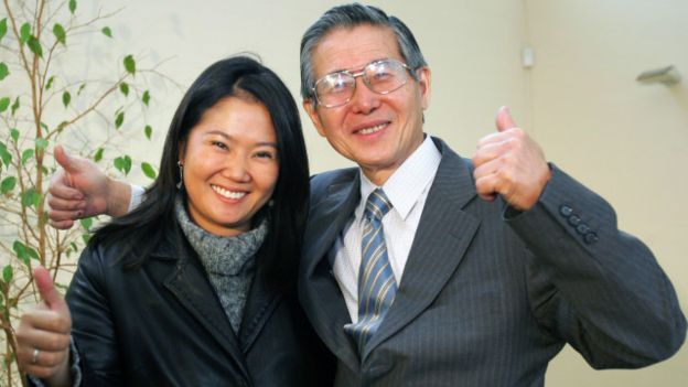 Alberto y Keiko Fujimori