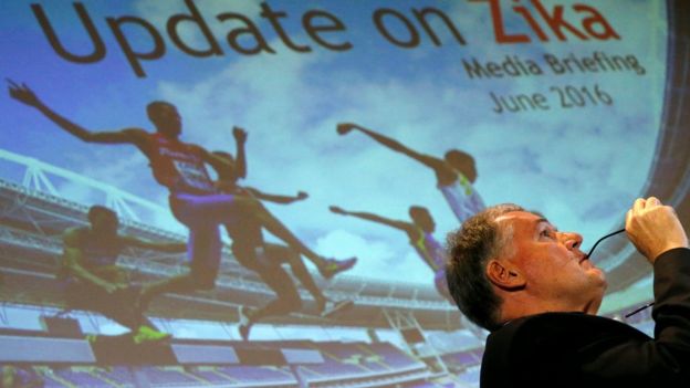 Conferencia de prensa sobre el zika de cara a los juegos olímpicos de Rio de Janeiro