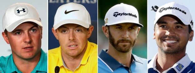 Jordan Spieth Rory McIlroy Dustin Johnson Jason Day