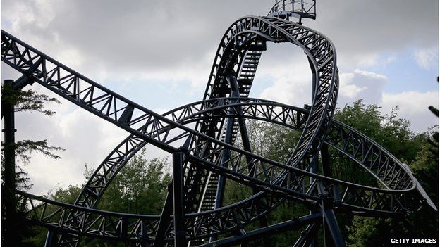 The Smiler rollercoaster at Alton Towers theme park