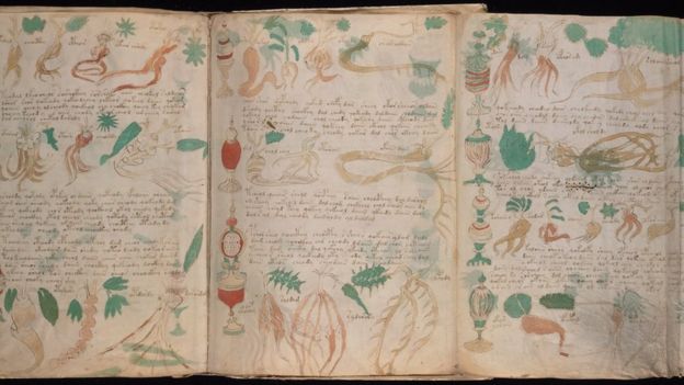 Imágenes del libro Manuscrito Voynich.