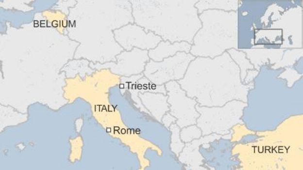 Map of Trieste