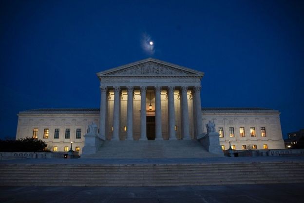 The US Supreme Court is pictured January 9, 2017 in Washington, DC. / AFP / ZACH GIBSON (Photo credit should read ZACH GIBSON/AFP/Getty Images)