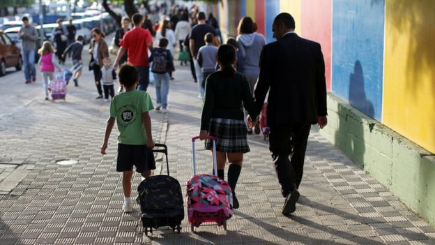Niños en la escuela