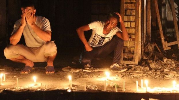 People light candles at scene of Karrada blast, to remember victims