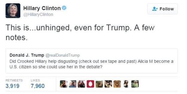 Clinton'ın Twitter paylaşımı