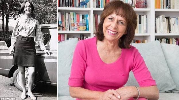 Liz Hodgkinson in 1966 and today